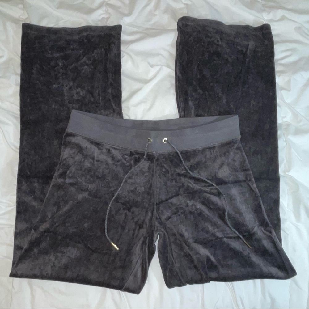 grey velour juicy couture pants